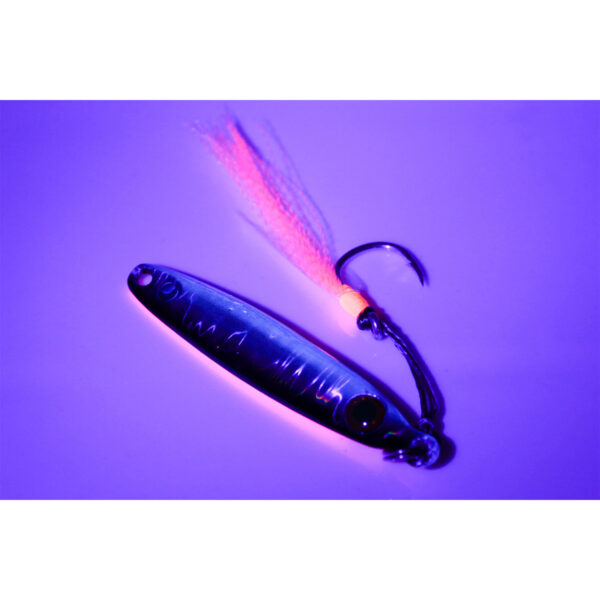 Introducing the Catch Pocket Rocket Tungsten Micro Jig, an absolute game-changer in your tackle box. With a compact tungsten body and a hook that lights up like a neon sign under purple light, this jig makes sure you’re ready to reel in those big ones. Don’t just fish—dominate the waters with confidence!.